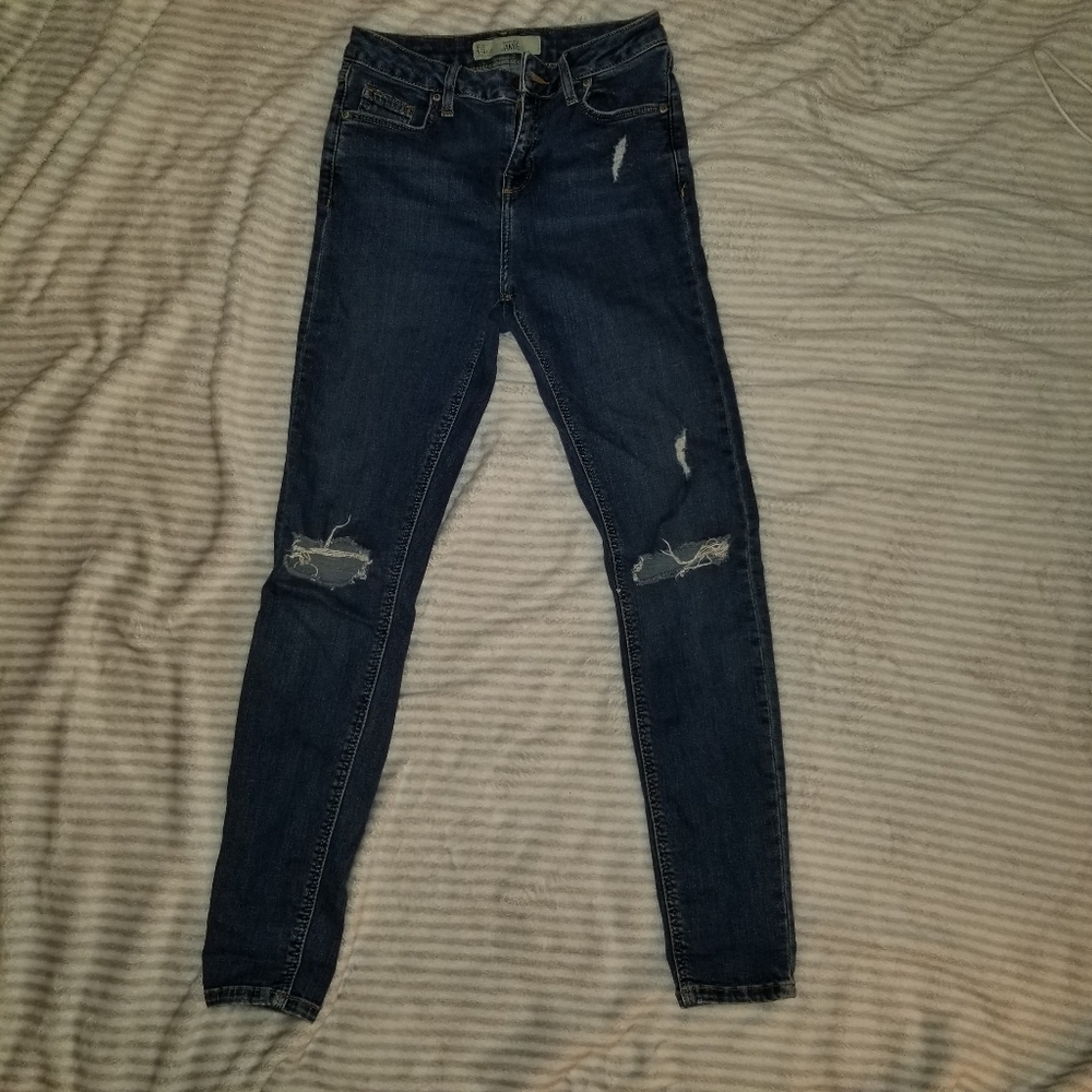 Topshop Jamie Ripped Jeans